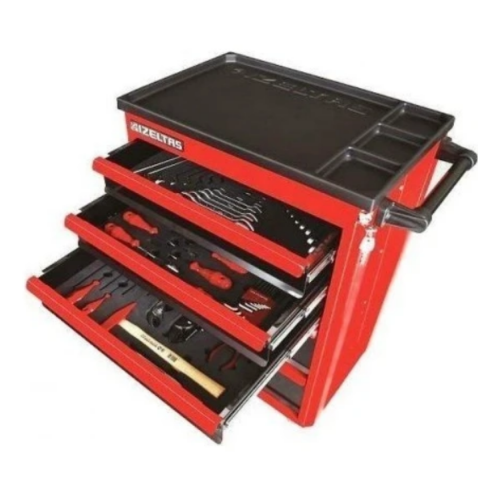 İzeltaş Trend Serisi Takım Dolabı 5 Çekmeceli - Dolu (96 Parça)