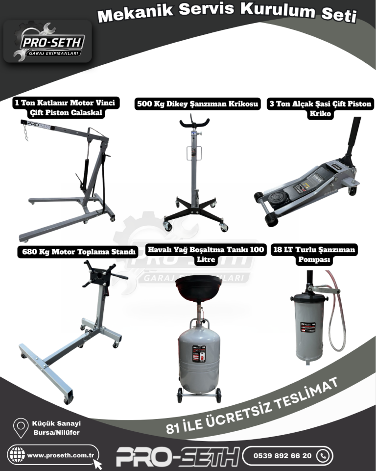Mekanik Servis Kurulum Seti