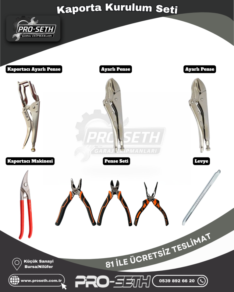 Kaporta Servis Kurulum Seti