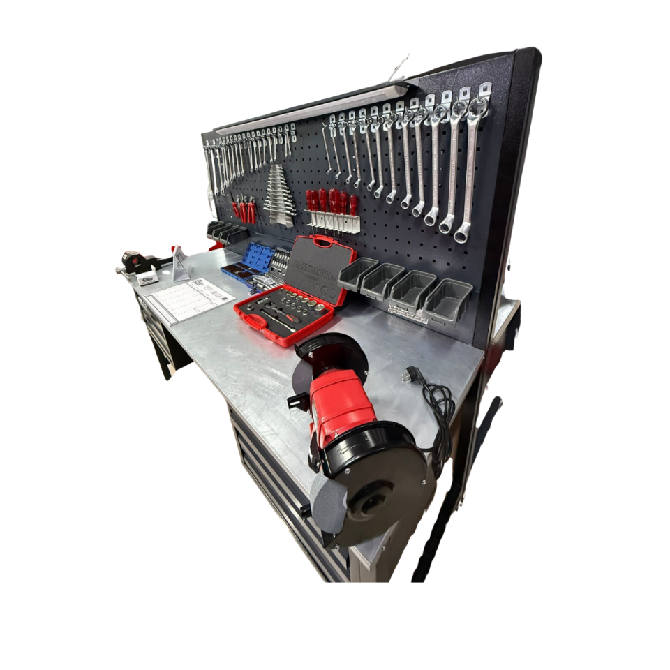 2 Metre İzeltaşlı 225 Parça Dolu Takım Tezgahı