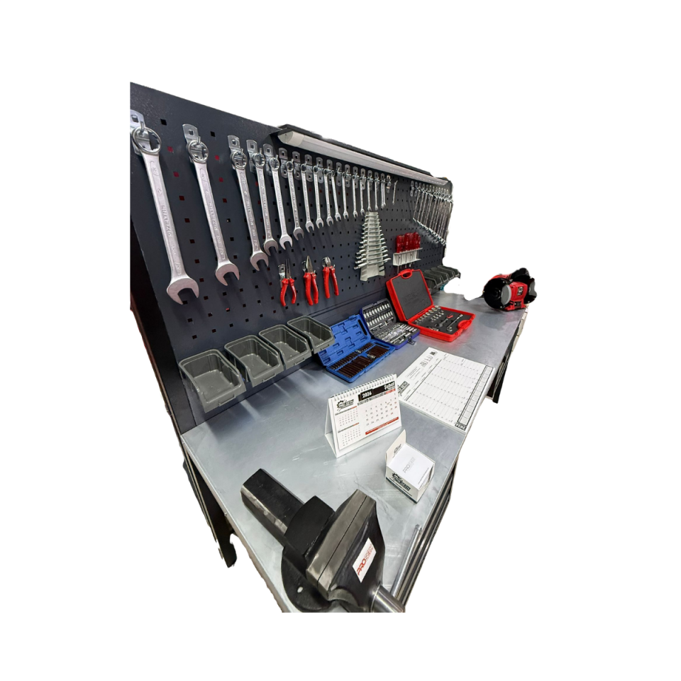 2 Metre İzeltaşlı 225 Parça Dolu Takım Tezgahı