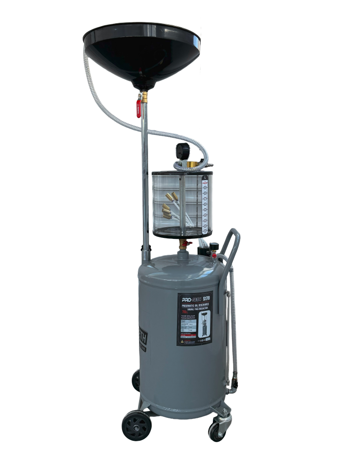 Pro-seth 70+10 Litre Kartelden Emme Havalı Yağ Boşaltma Tankı