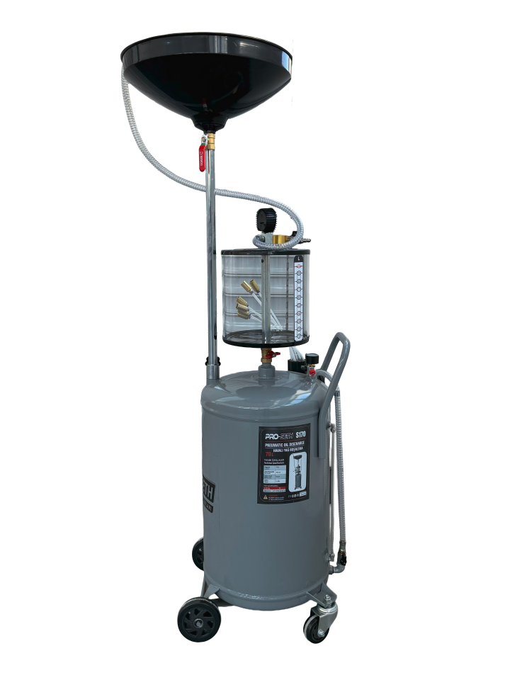 Pro-seth 70+10 Litre Kartelden Emme Havalı Yağ Boşaltma Tankı