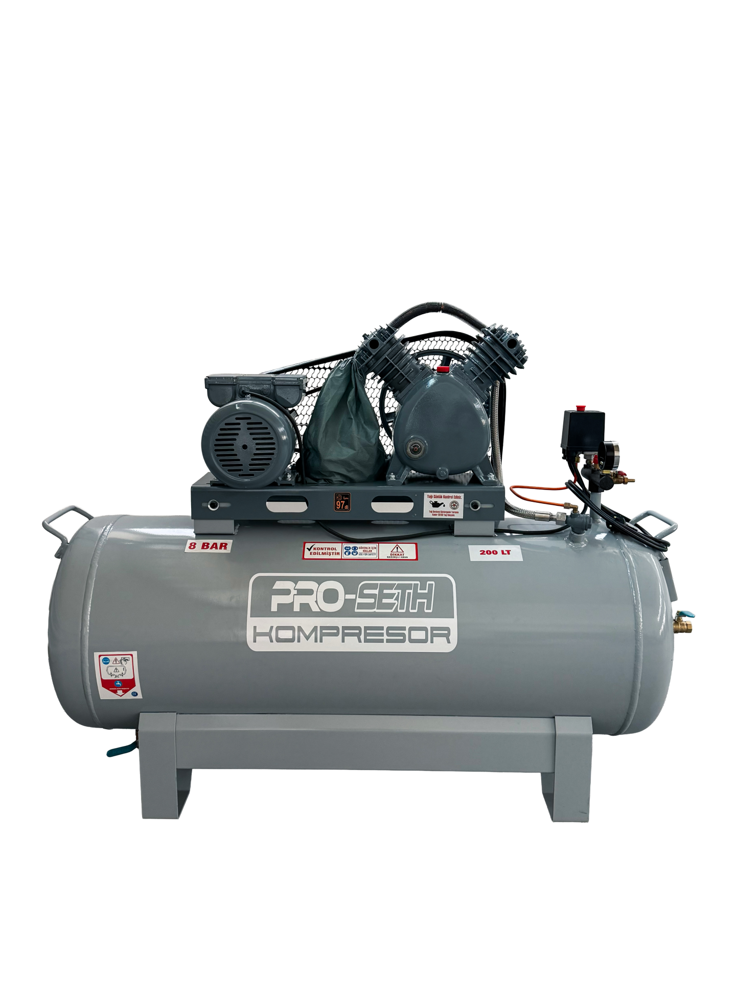 Proseth 200 Litre 3 Piston 8 Bar Kompresör